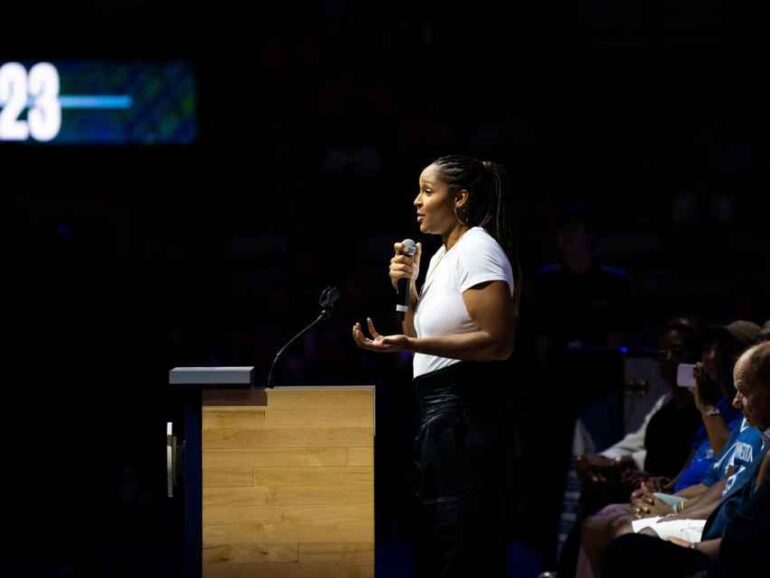Maya Moore didn’t want ‘night to end’ as Lynx retire No. 23 jersey